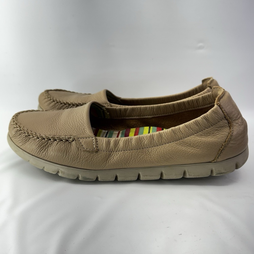 SAS Women's 8.5 M Sunny Latte Flats Slip On Comfort Shoes Beige Moccasin Style - Picture 7 of 9